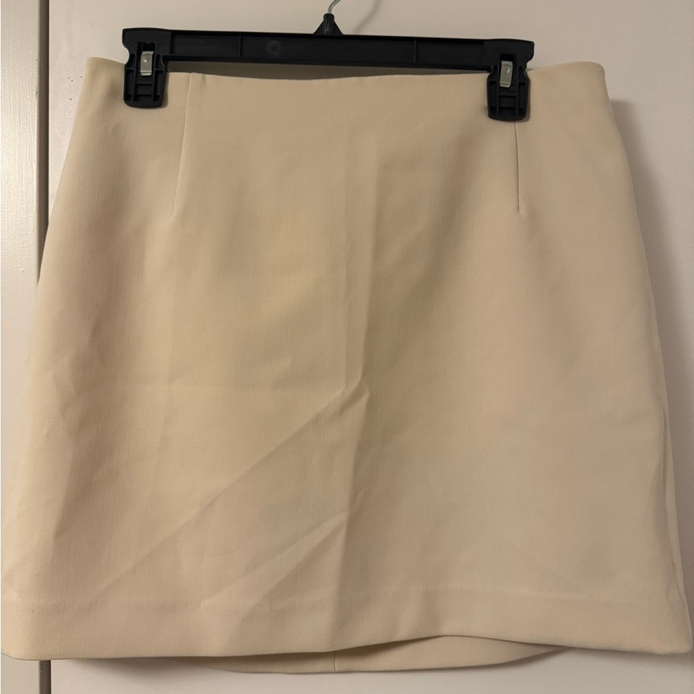Uniqlo Tan Pencil Mini Skirt for Work